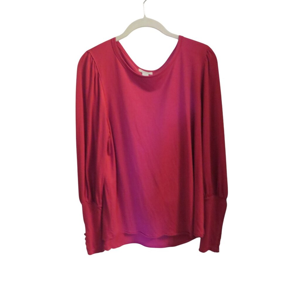 🎉🎉HP🎉🎉Sundance Living (Catalog) CAELYN TEE, Magenta, Size Large - EUC - Picture 2 of 13